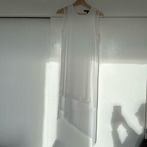 BCBG White Asymmetrical Dress